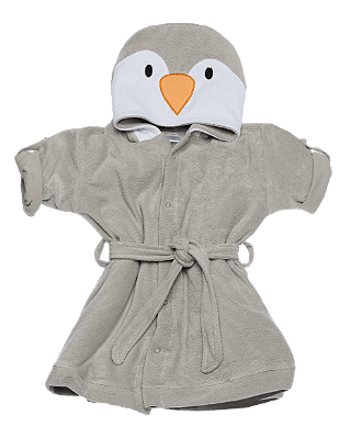 Roupão Atoalhado Baby Pinguim