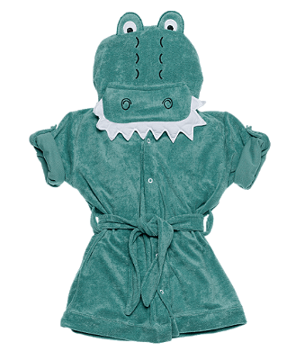 Roupão Atoalhado Baby Jacaré