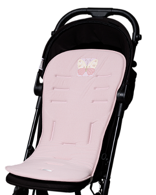 Capa Protetora Carrinho Universal Slim Algodão - Borboleta