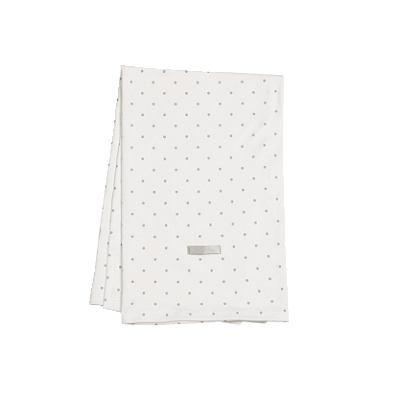 Cueiro de Suedine Estampado - Poá Cinza