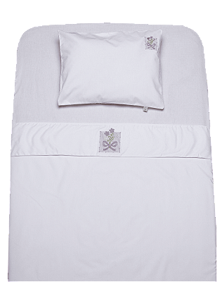 Lençol de Berço e Mini Cama Percal - Laço
