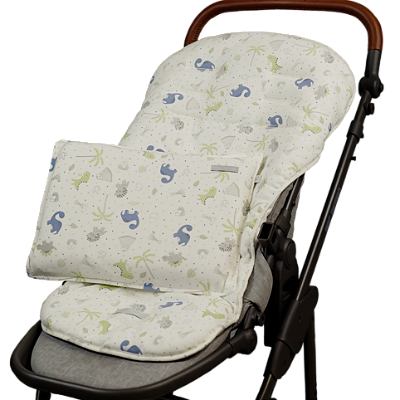 Capa Protetora Carrinho Tradicional Algodão - Dino