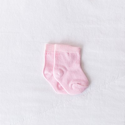 Meia Puket - 9 a 12 meses - Rosa