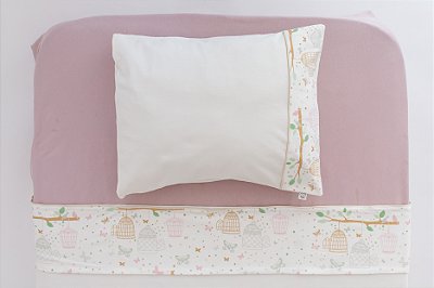 Lençol de Berço e Mini Cama Malha - Gaiolas