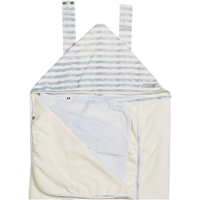 Toalha de Banho Baby 0 a 2 anos Estampado - Listrado Azul