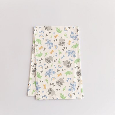 Cueiro de Suedine Estampado - Origami