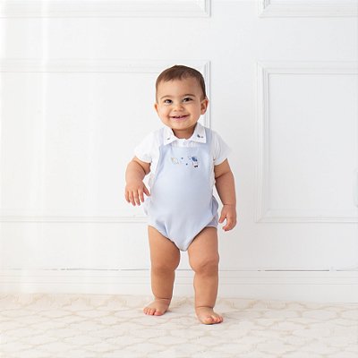 Conj. Romper  - Astronauta Azul
