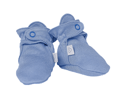 Sapatinho com Antiderrapante - Azul Jeans
