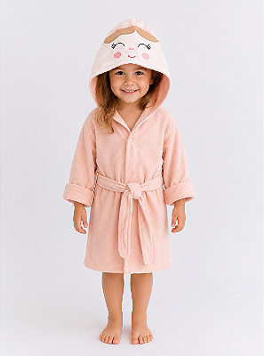 Roupão Atoalhado Kids Boneca Nude