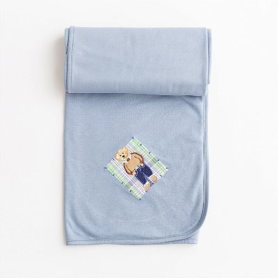 Manta Dupla de Suedine Colorido - Urso