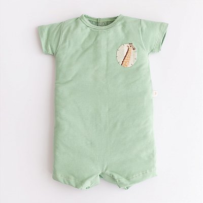 Macacão Curto - Girafa Verde