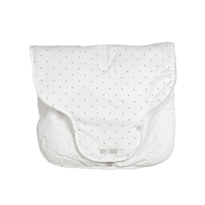 Trocador Portátil Estampado - Poá Cinza