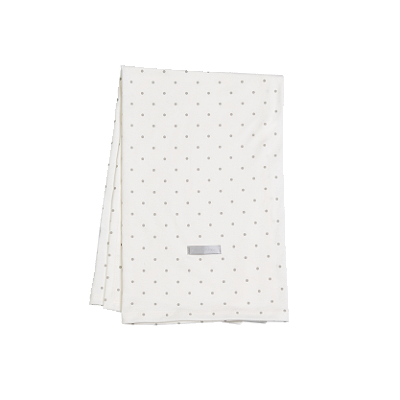 Cueiro de Suedine Estampado - Poá Cinza