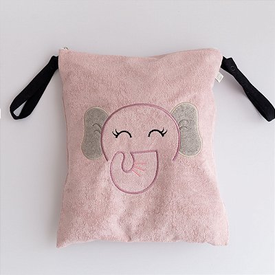 Saco para Roupa Suja e Úmida - Elefanta Rosê