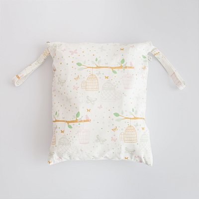 Saco para Roupa Suja e Úmida Estampado - Gaiolas