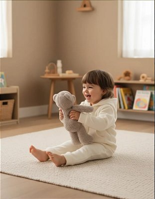 Agasalho de Microsoft com Zíper Baby - Creme