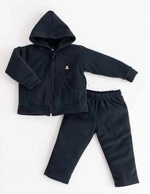 Agasalho de Microsoft com Zíper Baby - Preto