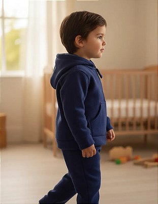 Agasalho de Microsoft com Zíper Baby - Marinho