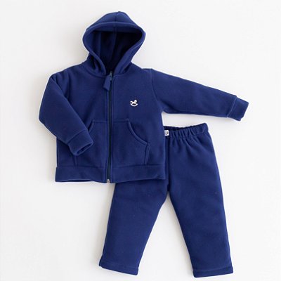 Agasalho de Microsoft com Zíper Baby - Marinho