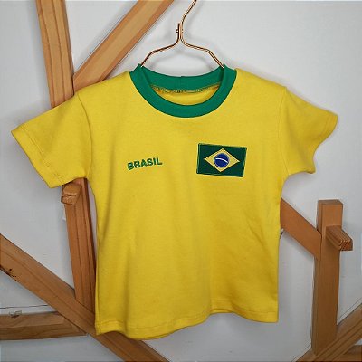Camiseta Manga Curta Brasil