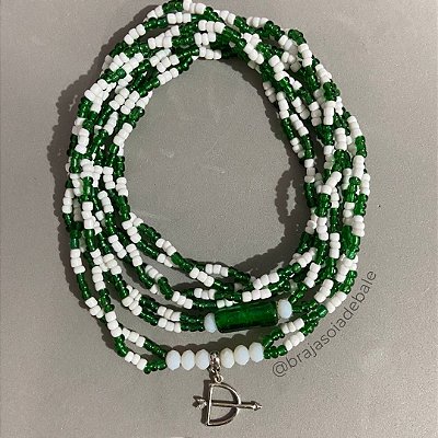Guia de Oxossi verde e branca
