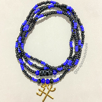 Guia de Exu tranca ruas 1 fio em miçanga