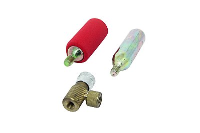 Kit P/encher Pneu Bering (bikes) Valv + 2 Garrafas Co2 16g [F016]