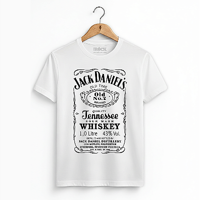 Camiseta Jack Daniels Tradicional Branca