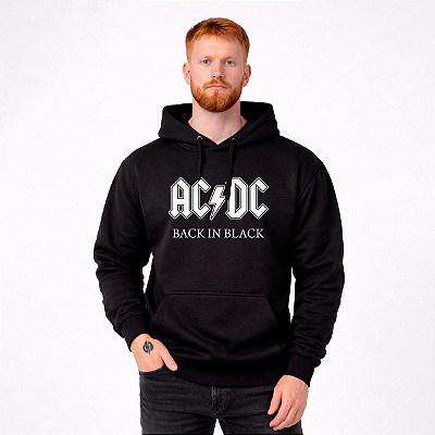 Moletom Canguru ACDC Preto