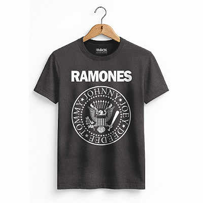Camiseta Estonada Ramones Preta