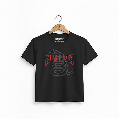 Camiseta Infantil Metallica Preta
