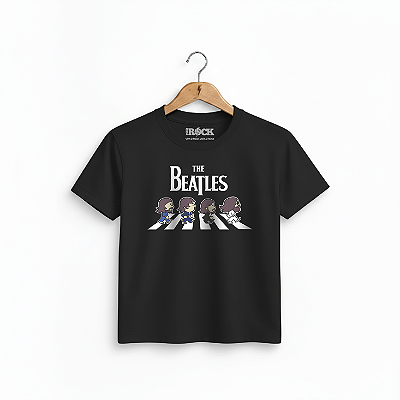 Camiseta Infantil The Beatles Faixa Preta