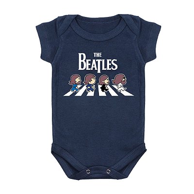 Body Bebê The Beatles Faixa Marinho