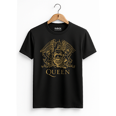 Camiseta Queen Gold Preta