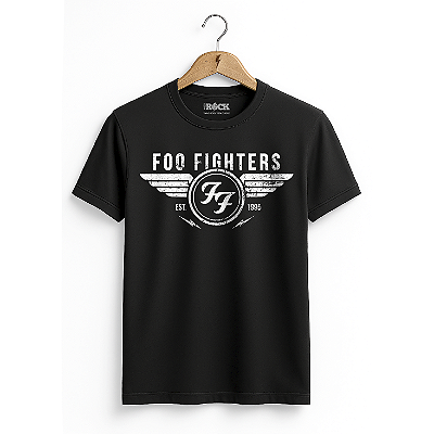 Camiseta Foo Fighters Logo Preta