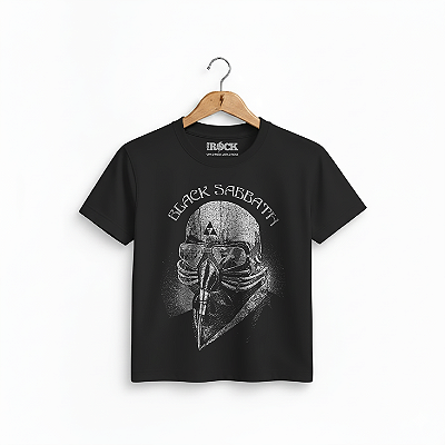Camiseta Infantil Black Sabbath Mask Preta