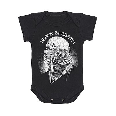 Body Bebê Black Sabbath Preto