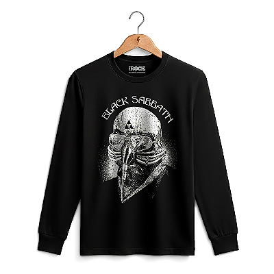 Camiseta Manga Longa Black Sabbath Preto