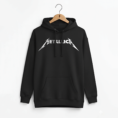 Moletom Canguru Metallica Preto