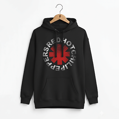 Moletom Canguru Red Hot Chili Peppers Preto