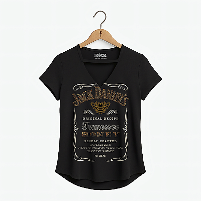 Blusinha Jack Daniels Honey Preta