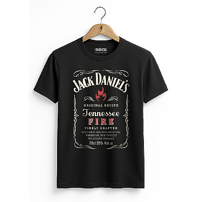 Camiseta Jack Daniels Fire Preto