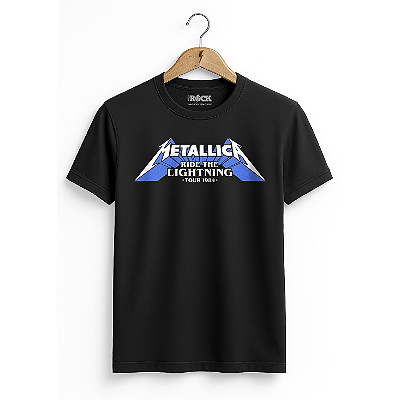 Camiseta Metallica Ride The Lightning Preta