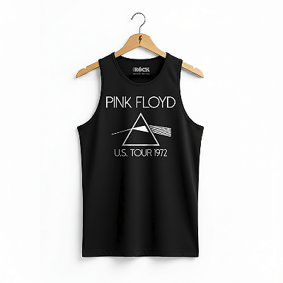 Regata Masculina Pink Floyd Tour 1972 Preta