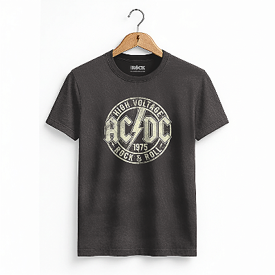 Camiseta Estonada ACDC High Preta