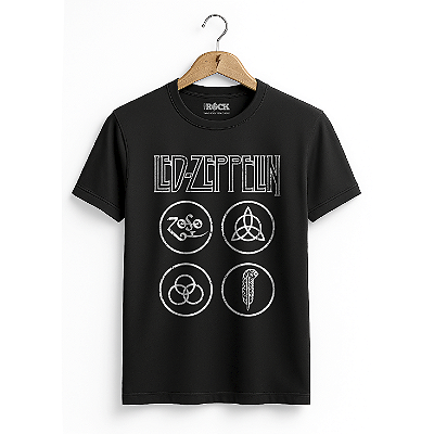 Camiseta Led Zeppelin Circle Preta