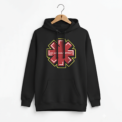 Moletom Canguru Red Hot Logo Preto