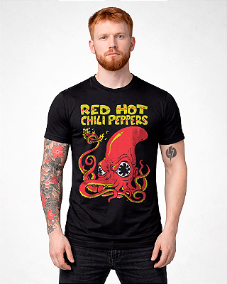 Camiseta Red Hot Octopus Preta