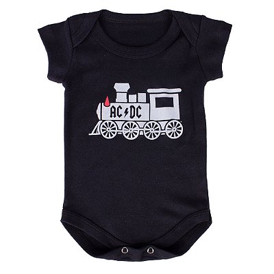 Body Bebê ACDC Train Preta