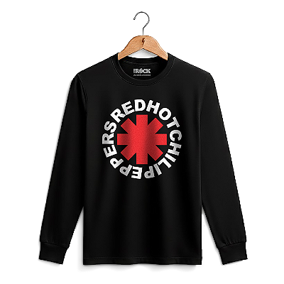 Camiseta Manga Longa Red Hot Preta